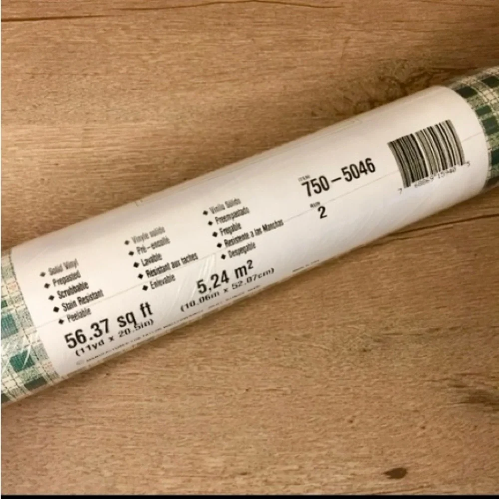 New Roll Of Plaid Design Vintage Wallpaper Taylor Wallcoverings Style 750-5046